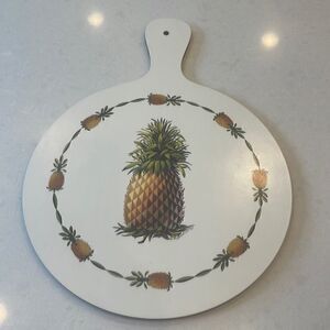 Clover leaf Melamine Roger Bucklin 87 pineapple 4128 trivet cutting board rare.